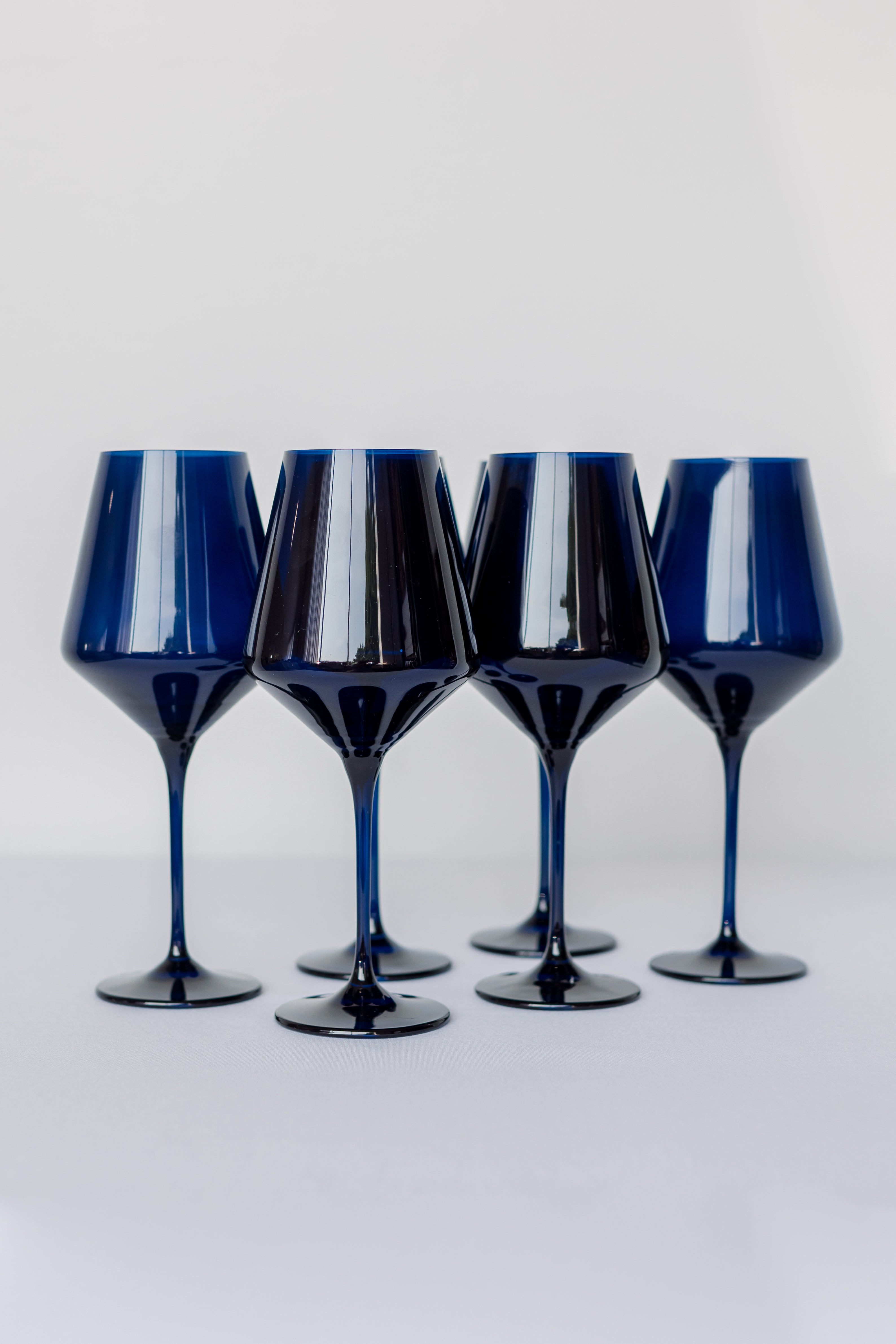 Estelle Colored Wine Stemware - Set of 6 {Midnight Blue}