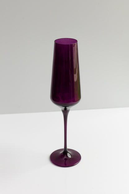 Estelle Colored Champagne Flute - Set of 2 {Amethyst}