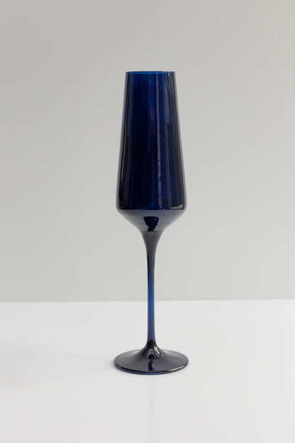 Estelle Colored Champagne Flute - Set of 6 {Midnight Blue}