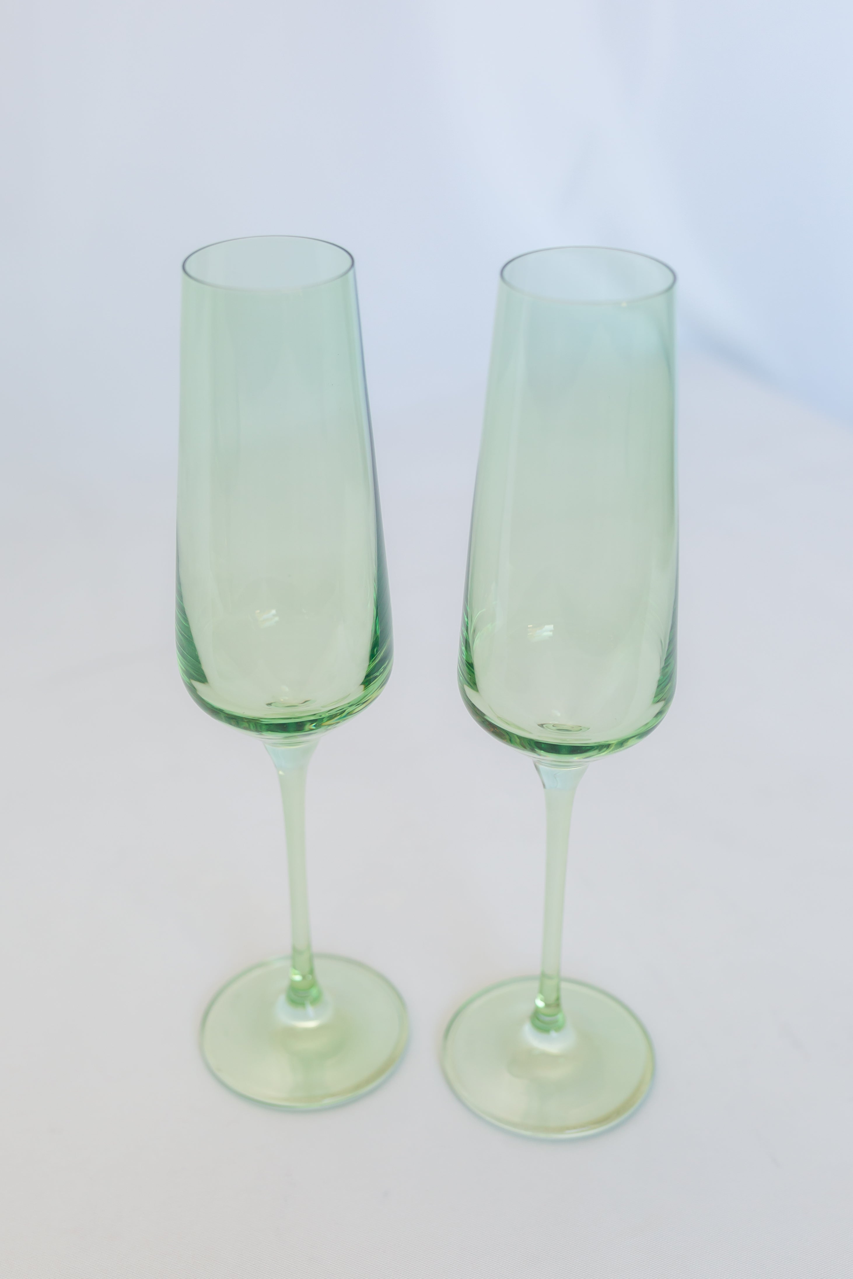 Estelle Colored Champagne Flute - Set of 2 {Mint Green}