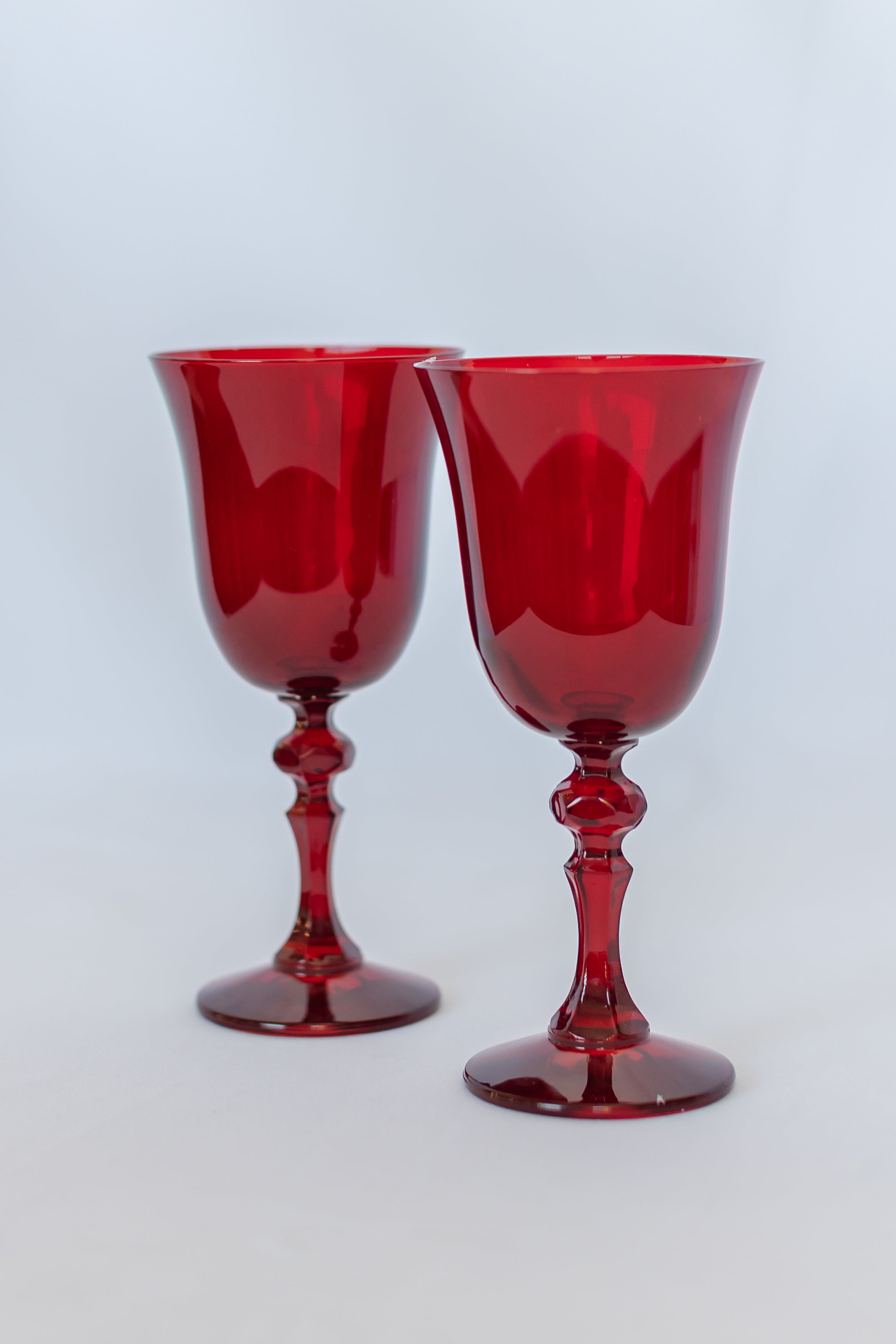 Estelle Colored Regal Goblet - Set of 2 {Red}