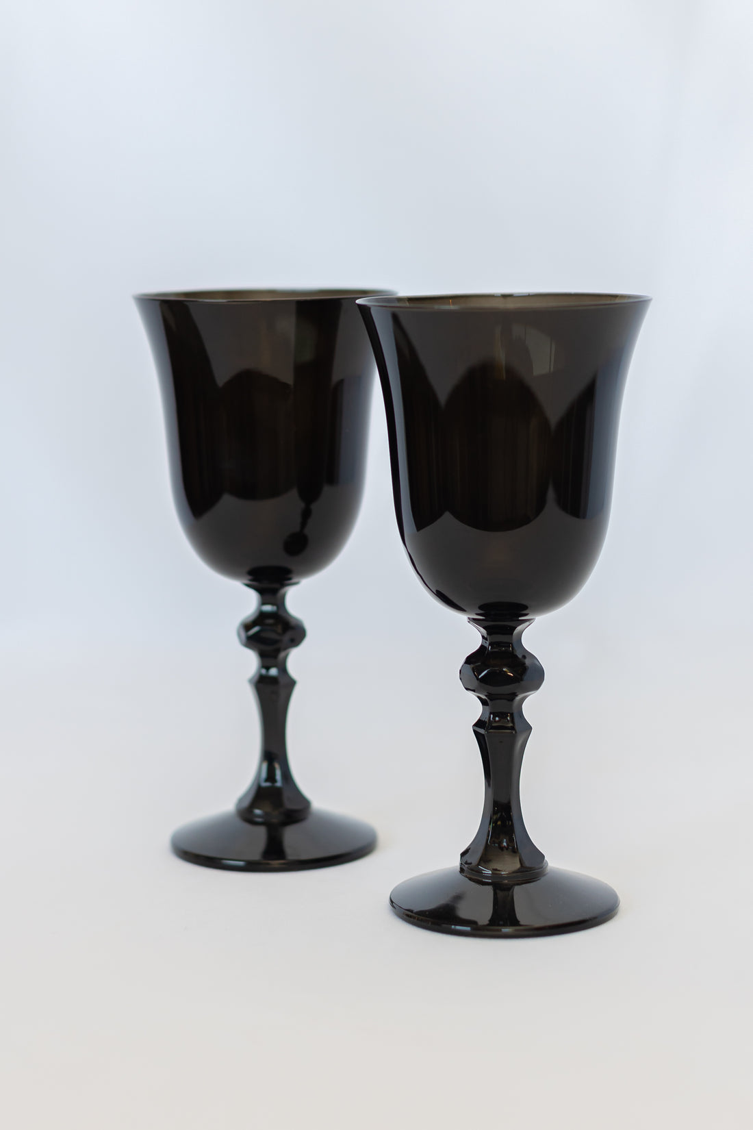 Estelle Colored Regal Goblet - Set of 2 {Black}