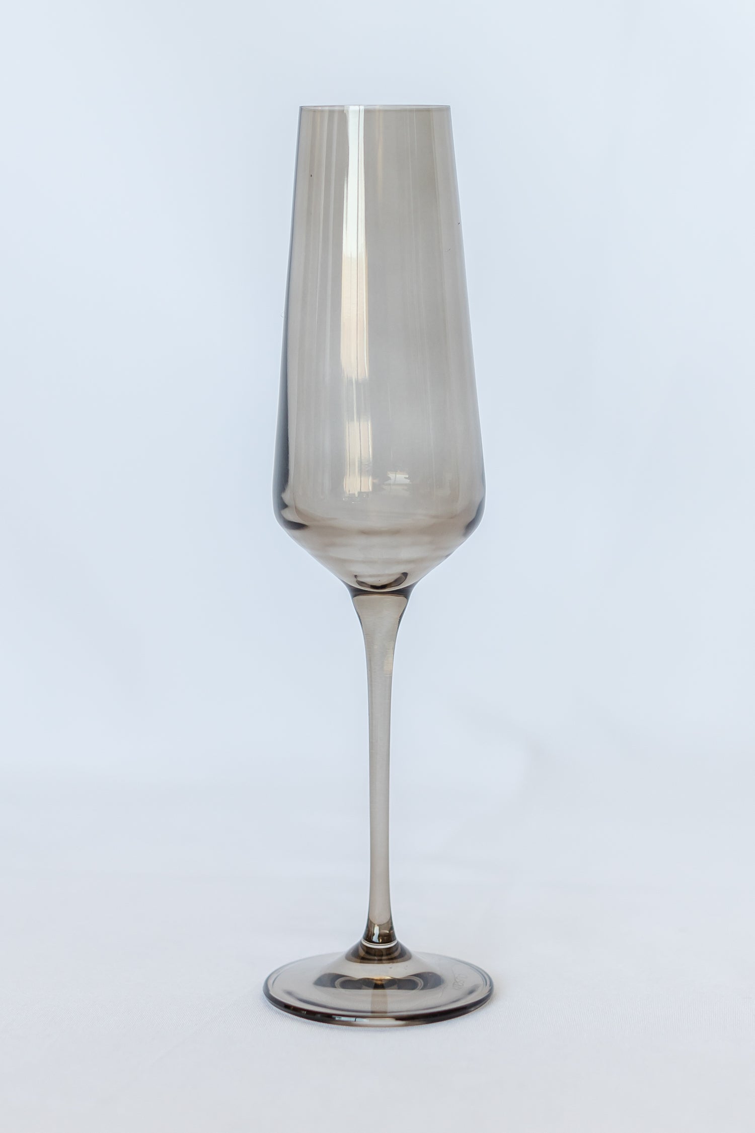 Estelle Colored Champagne Flute - Set of 6 {Gray Smoke}