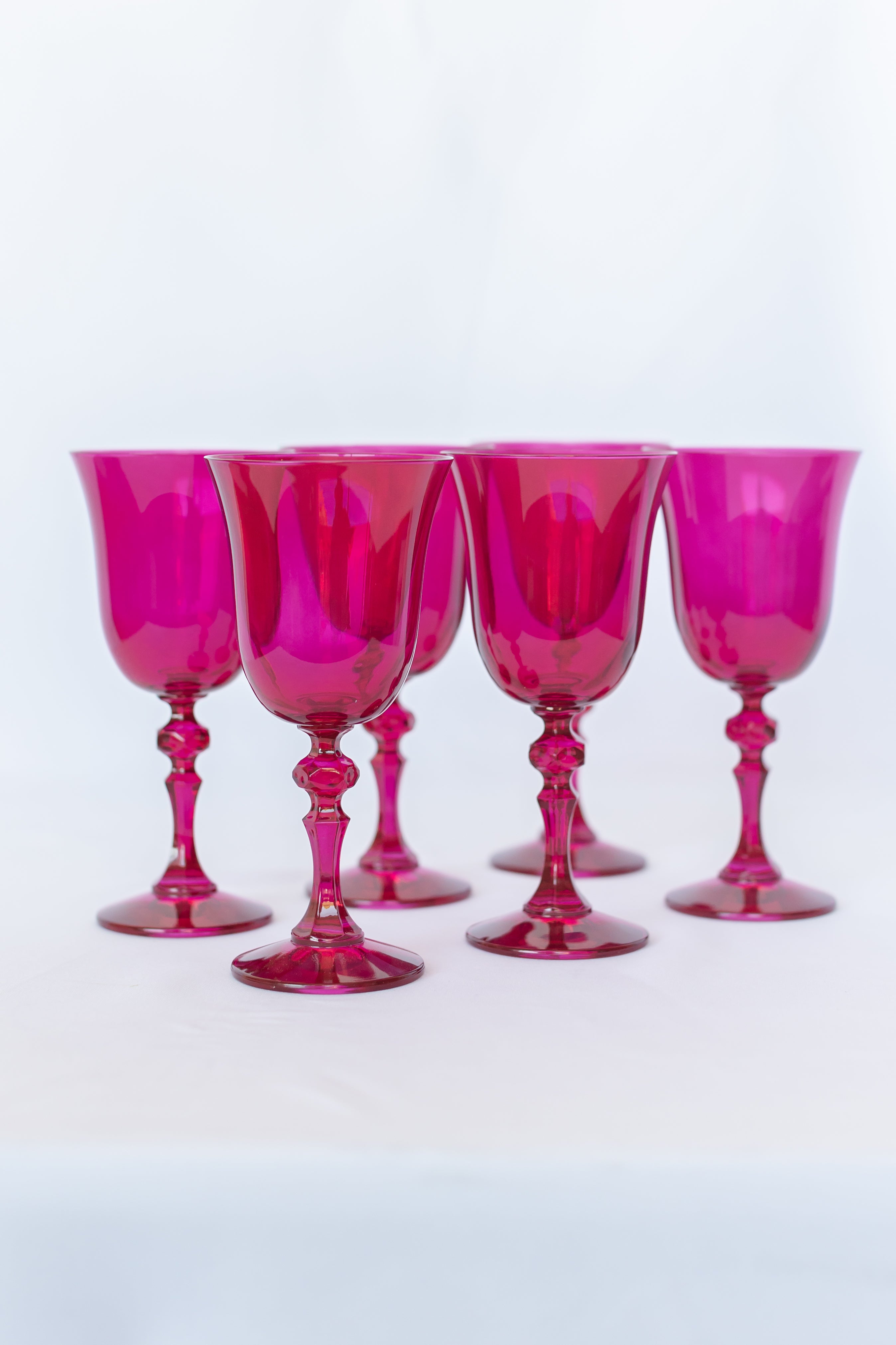 Estelle Colored Regal Goblet - Set of 6 {Viva Magenta (Our Fuchsia)}
