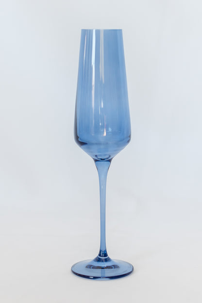 Estelle Colored Champagne Flute - Set of 6 {Cobalt Blue}