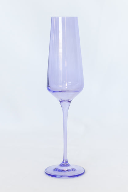 Estelle Colored Champagne Flute - Set of 6 {Lavender}