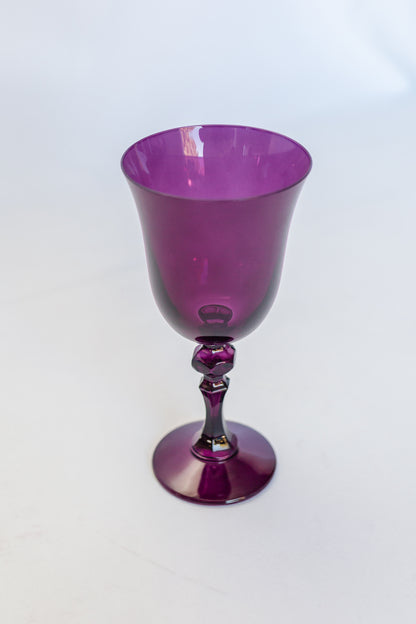 Estelle Colored Regal Goblet - Set of 2 {Amethyst}