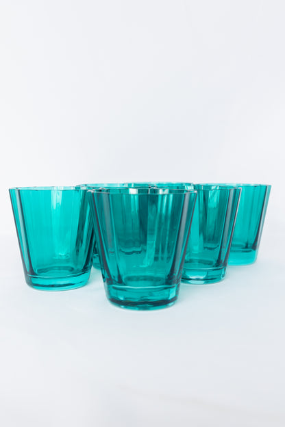 Estelle Colored Sunday Low Balls - Set of 6 {Emerald Green}