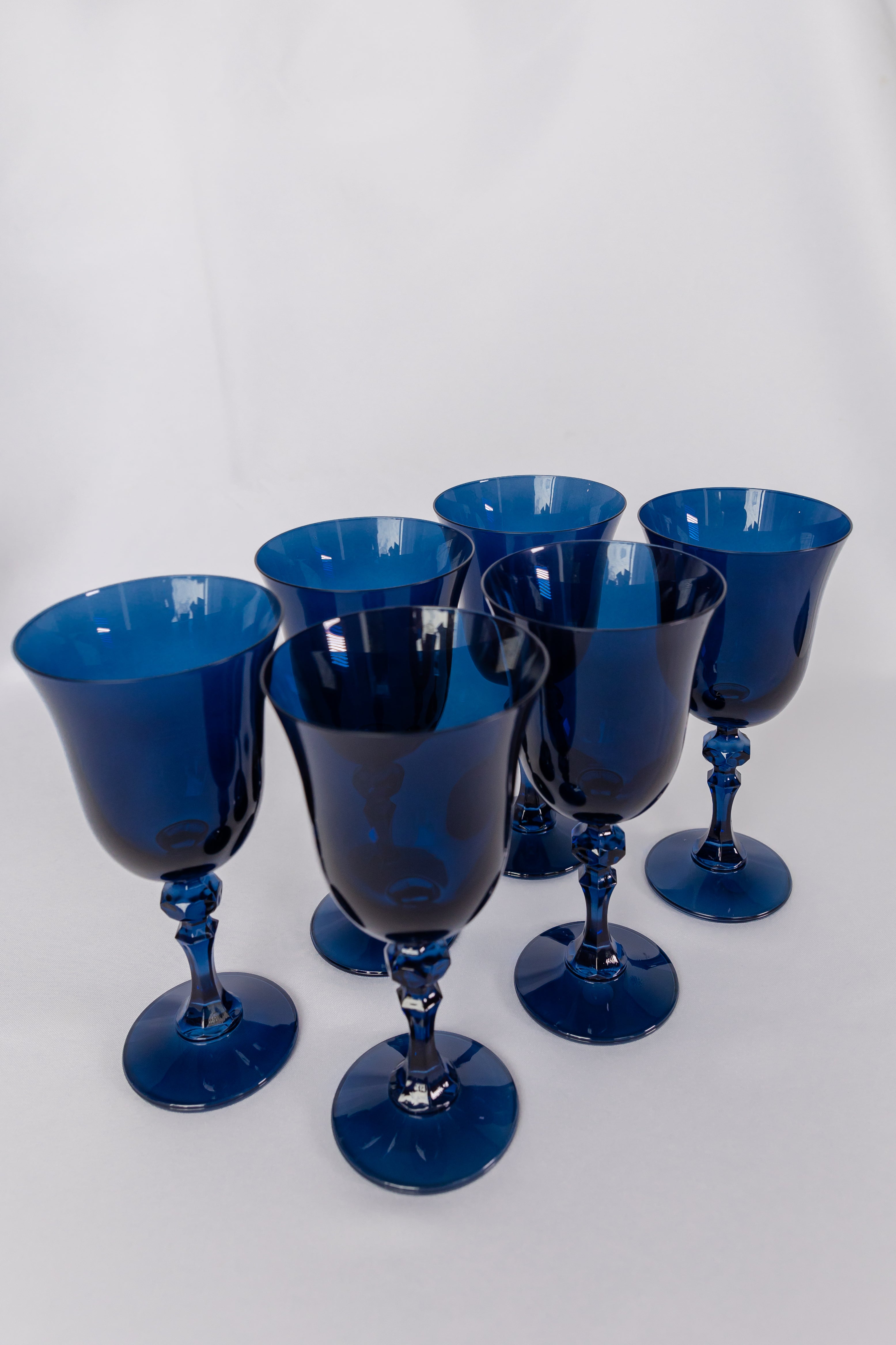 Estelle Colored Regal Goblet - Set of 6 {Midnight Blue}