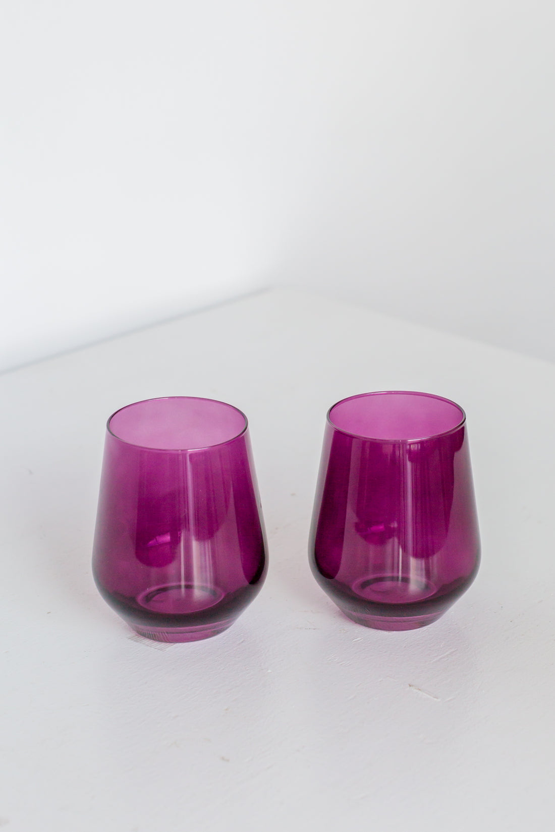 Estelle Colored Wine Stemless - Set of 2 {Amethyst}