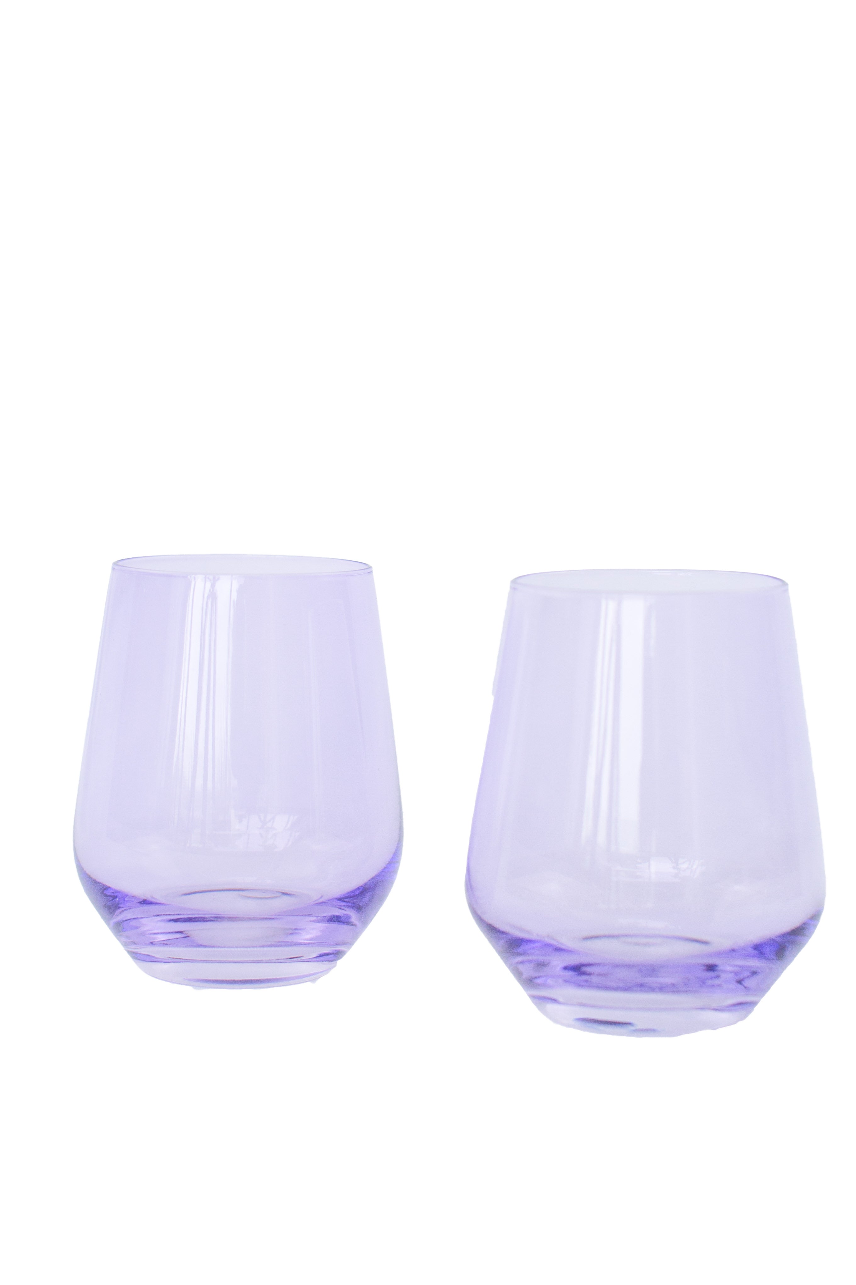 Estelle Colored Wine Stemless - Set of 2 {Lavender}