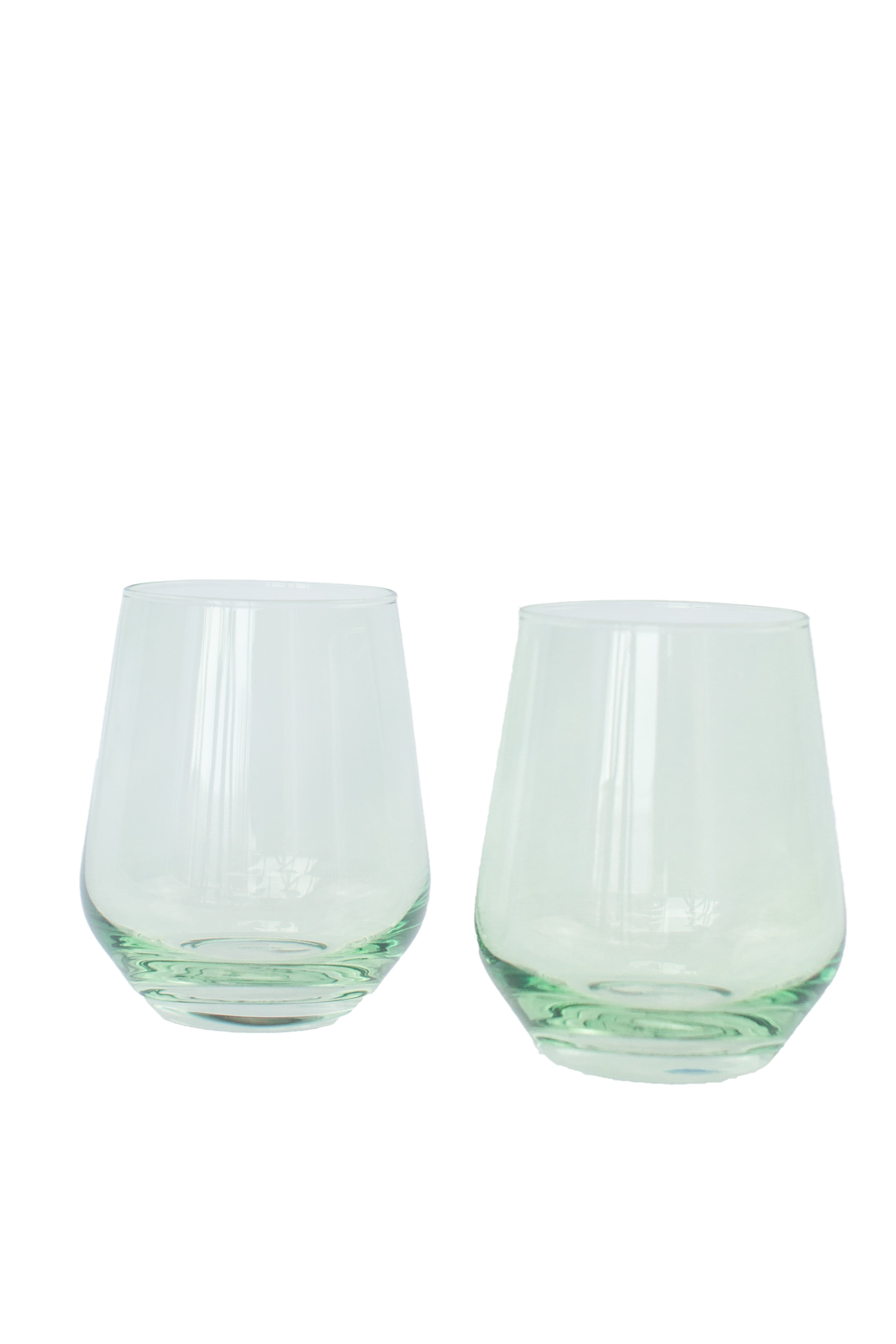 Estelle Colored Wine Stemless - Set of 2 {Mint Green}