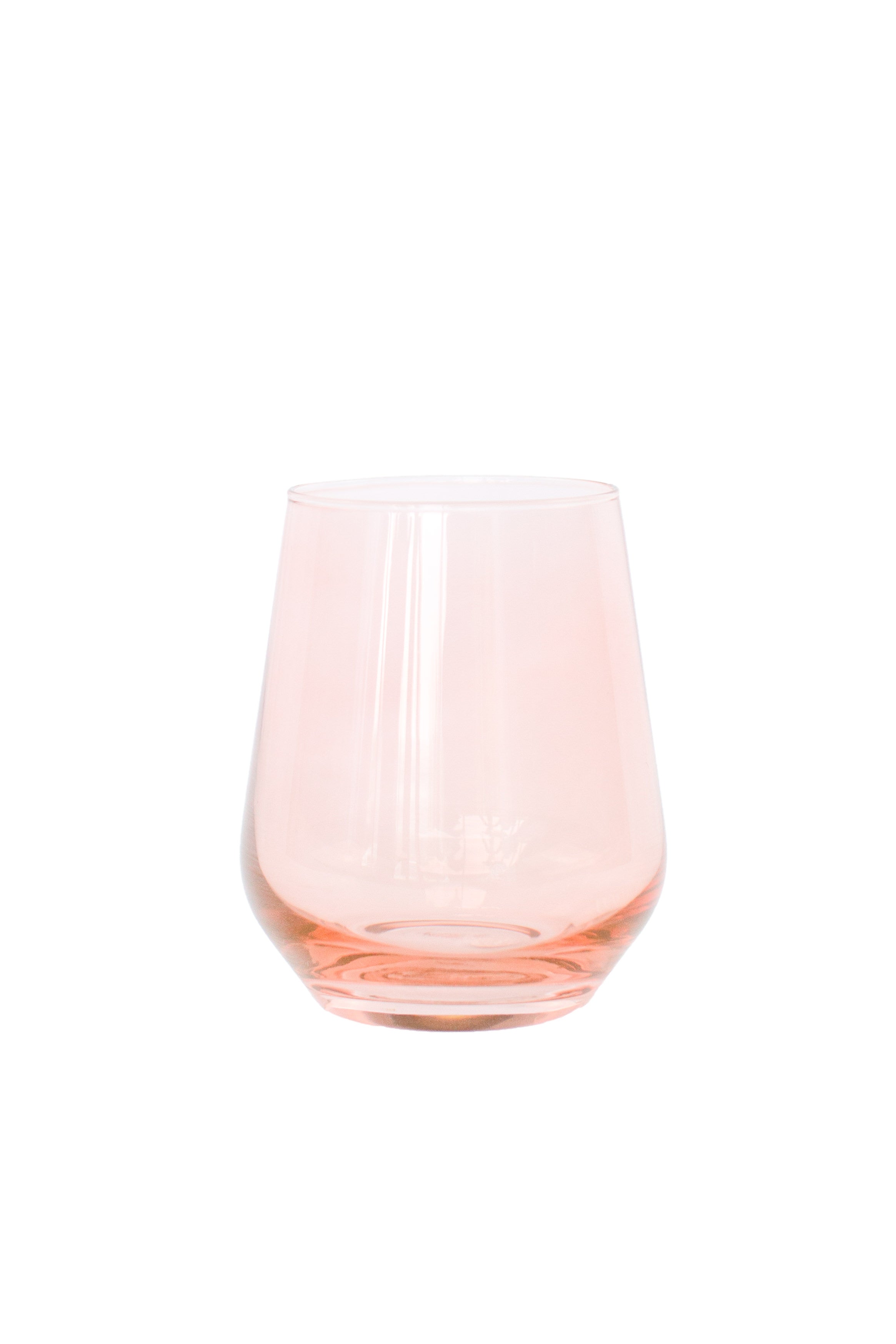 Estelle Colored Wine Stemless - Set of 6 {Blush Pink}