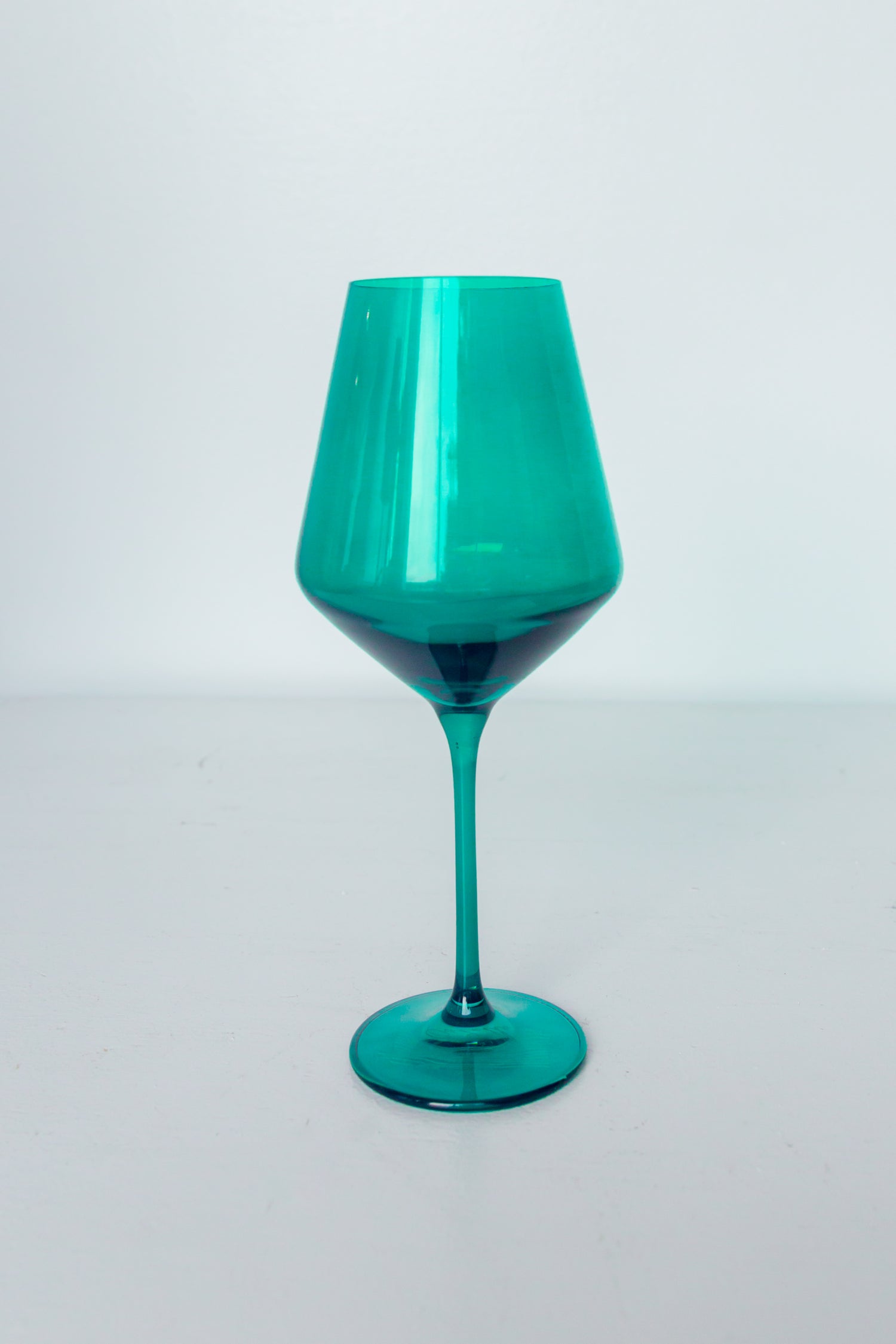 Estelle Colored Wine Stemware - Set of 2 {Emerald Green}
