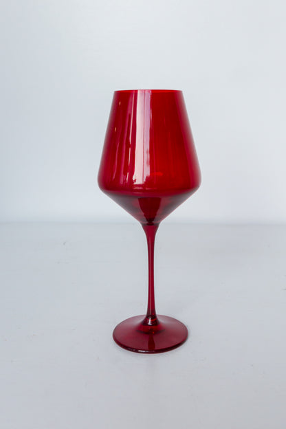 Estelle Colored Wine Stemware - Set of 2 {Red}