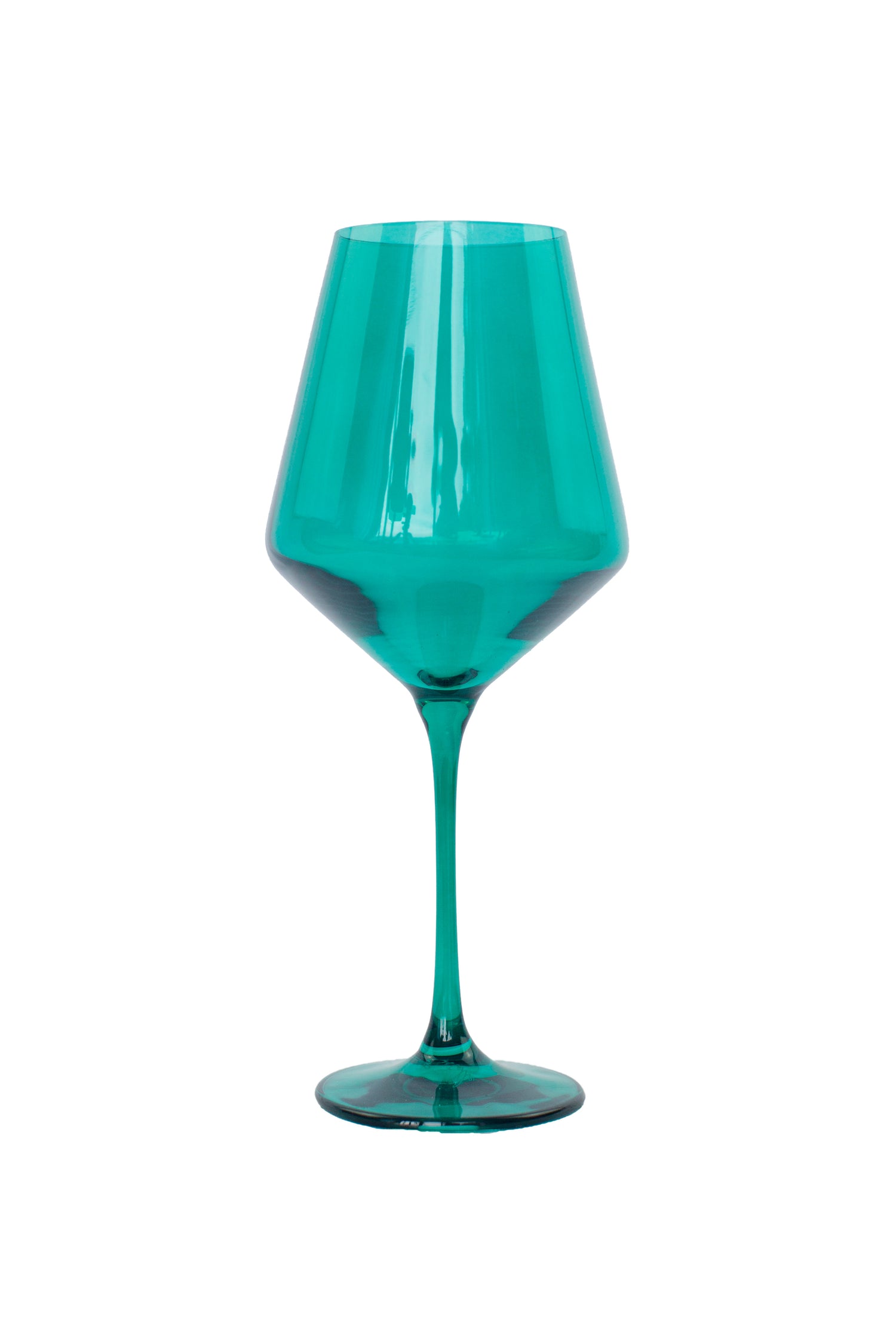 Estelle Colored Wine Stemware - Set of 6 {Emerald Green}