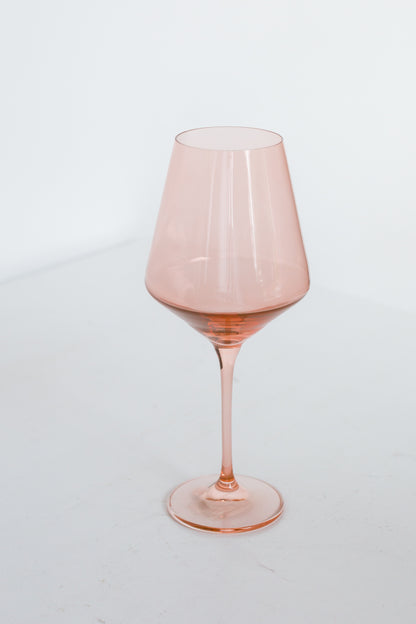 Estelle Colored Wine Stemware - Set of 6 {Blush Pink}