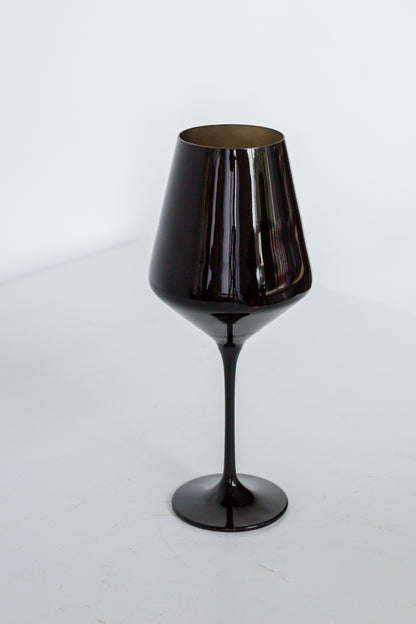 Estelle Colored Wine Stemware - Set of 2 {Black}