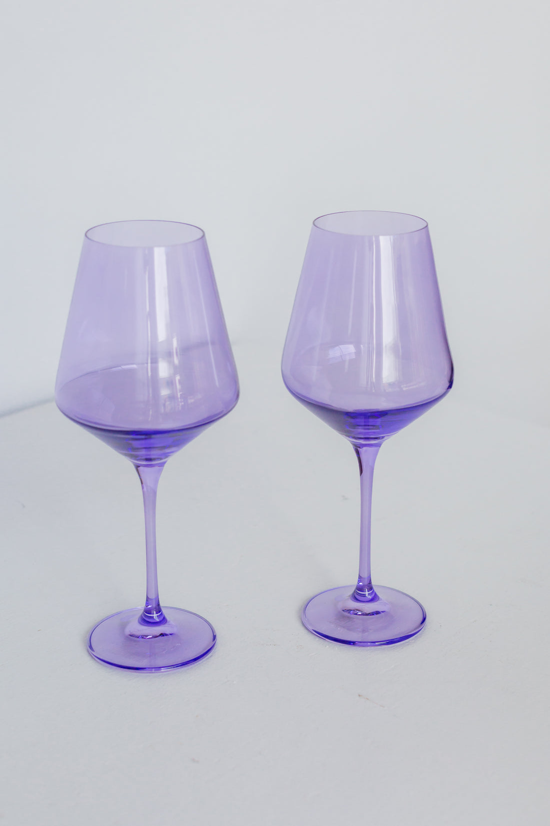 Estelle Colored Wine Stemware - Set of 2 {Lavender}